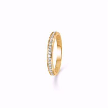 Guld & Sølv Design 6372/08 ring i 8 kt guld med zirkonia