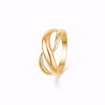 Siersbøl guldring 8 kt med flätad design