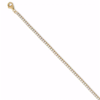 Seville SILVIA SMALL förgyllt tennisarmband