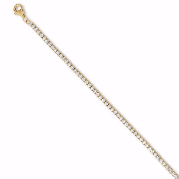 Seville SILVIA SMALL förgyllt tennisarmband