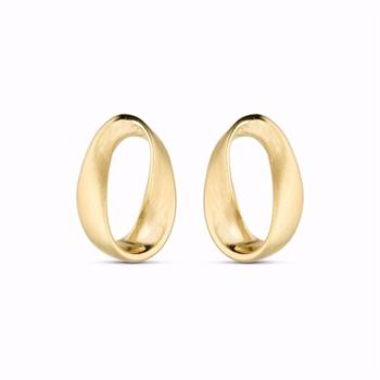 Guld & Sølv Design örhängen i 8 karat guld