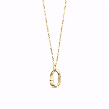 Guld & Sølv Design guldhänge i 8 karat med 45 cm kedja