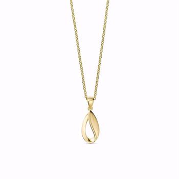 Guld & Sølv Design guldhänge 8 kt med kedja