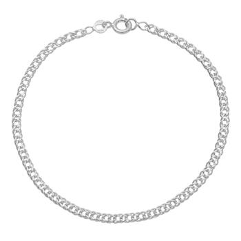 Students pendant in sterling silver with gold plated band and glittering zirconia from Aagaard