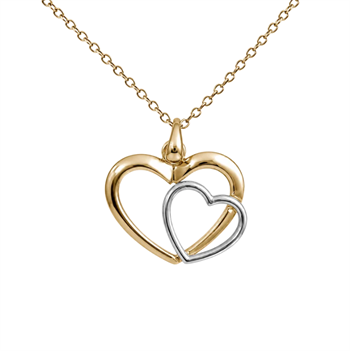In My Heart 8 karat vedhæng med forgyldt, från Aagaard