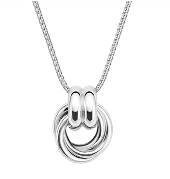 Aagaard Twist halsband i silver 45 cm