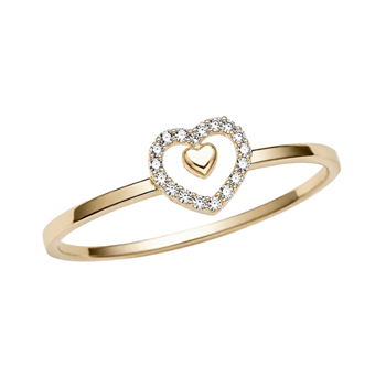 Promise 8 karat guld ring , från Aagaard