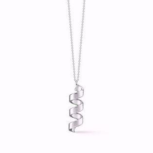 GSD Spiral 925 Sterling Silver necklace shiny, model GSD-1907-3