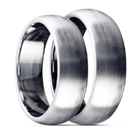 Sterling silver wedding rings, CMR2218-silver