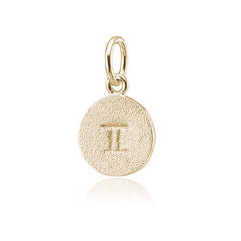Star sign pendant in gold plated sterling silver