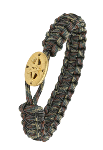 Aagaard From Soldier to Soldier Camouflage armband med Compass guldpläterat stållås
