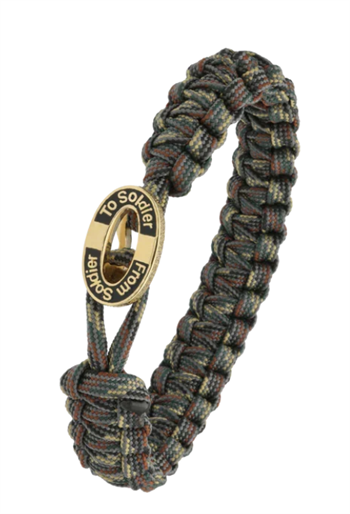 Aagaard From Soldier to Soldier Camouflage armband med Oval guldpläterat stållås