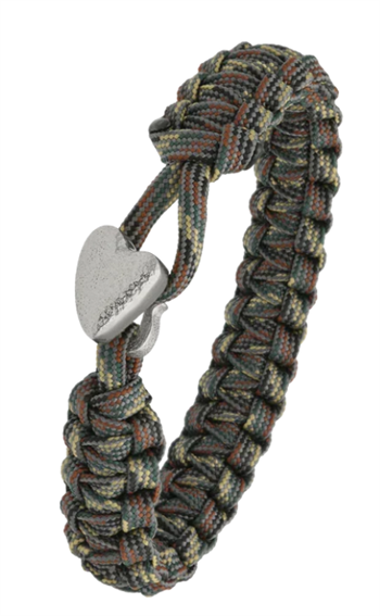 Aagaard From Soldier to Soldier Camouflage armband med Hjerte stållås