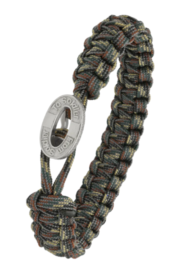 Aagaard From Soldier to Soldier Camouflage armband med Oxideret stållås