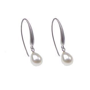 San - Link of joy Pearl & Stones 925 Sterling Silver Earrings mat , model 29905-M-HP