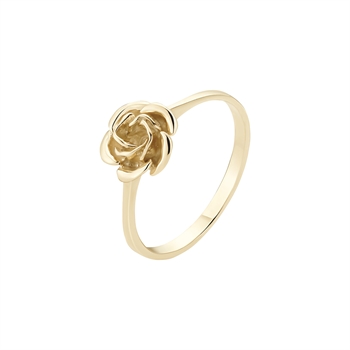 Ring rose 9x9 mm 8 karat