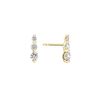 Ørestik med LG dia. 0,24CT TW.VS 8 karat