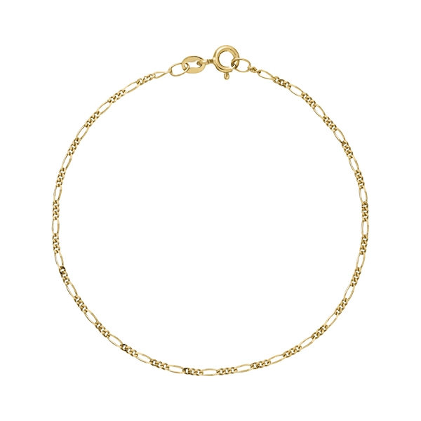 Armbånd figaro 18,5 cm 9 karat guld
