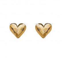 Rabinovich Heart gold plated silver studs, shiny, model 46721500