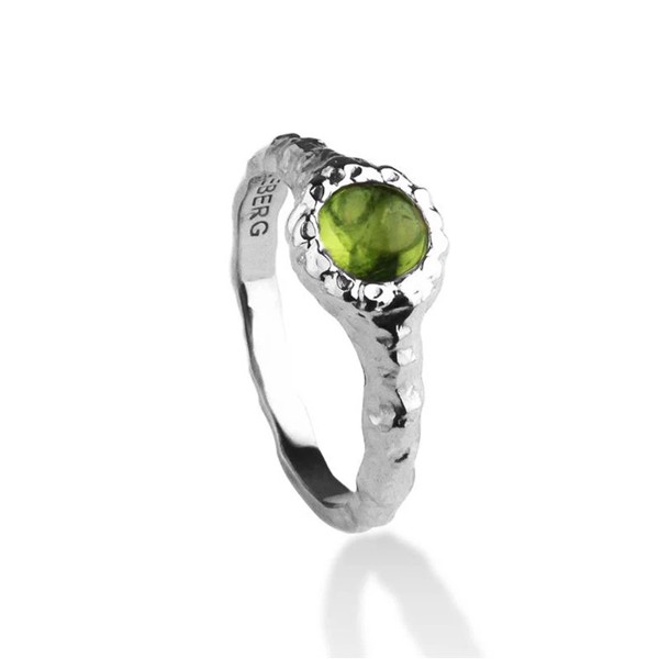 I AM GOLD - Sølv ring med peridot, fra Jeberg (str 62)