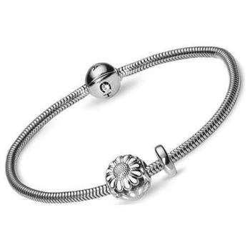 Christina Watches silver bracelet with silver daisy