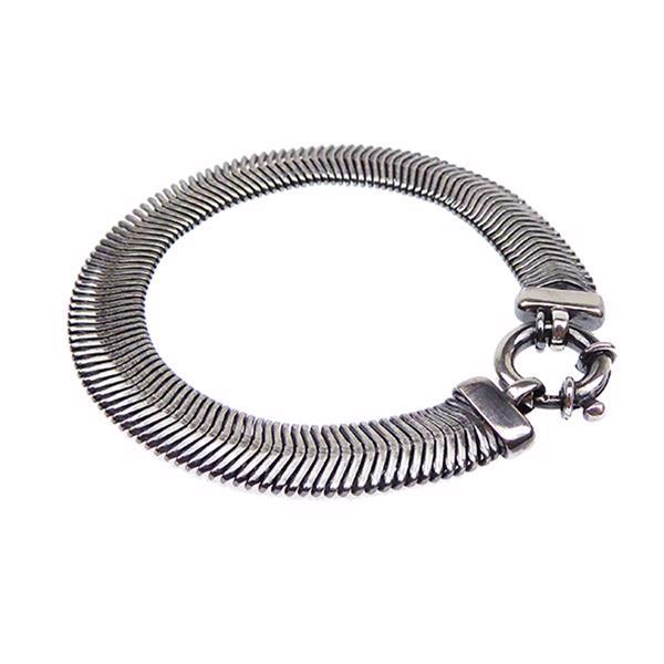 San - Link of joy Vintage/classic 925 Sterling Silver Bracelet light oxidized, model 61802-A