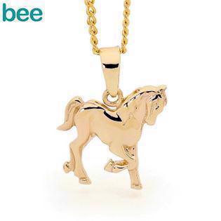 Bee Jewellery Horse 9 ct gold Pendant shiny, model 62935
