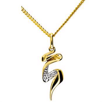 Bee Jewelry Gold Ribbon 9 ct gold necklace blank, model 65098