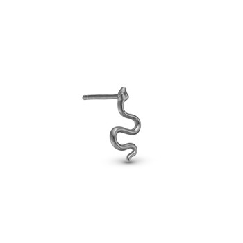 Snake Sort ruthenium Øreringe, fra Christina Jewelry
