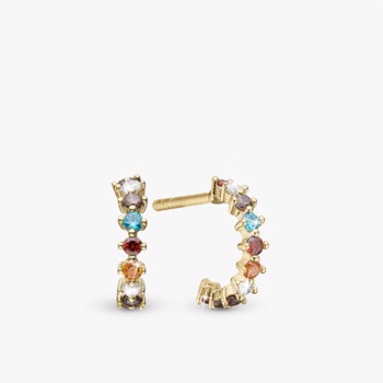 Christina Jewelry Rainbow Creole Earrings, model 670-G74