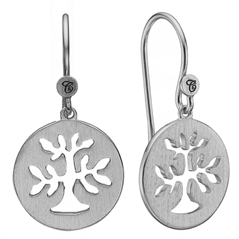 Christina Collect 925 sterling silver Plant a Tree Beautiful earrings, also available in gold plated silver, model 670-S33