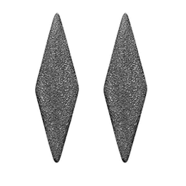 Christina Jewelry Collect 925 sterling silver My Shooting Star Dark elongated shooting star earrings, model 671-B41
