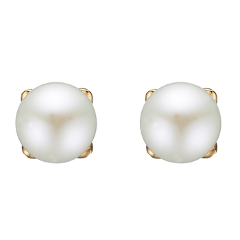 Christina Collect Gold-plated sterling silver Pearls Beautiful stud earrings, also available in silver, model 671-G81