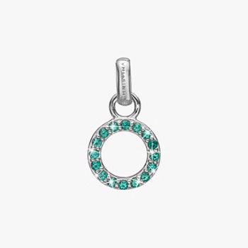 Christina Jewelry Green CZ Circle halssmycke, model 680-S118green