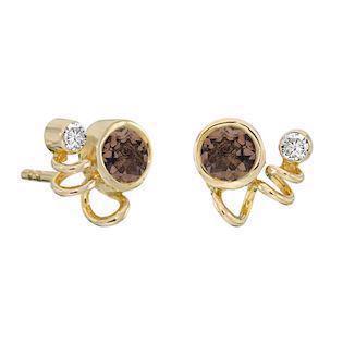 Rabinovich GOLD Collection 14 carat gold Earrings shiny, model 70650521