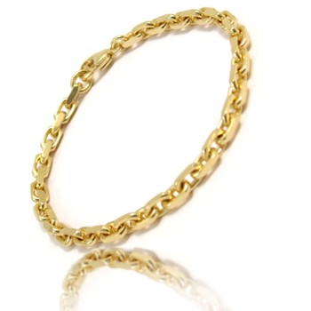 Anchor Facet 8 ct gold bracelet