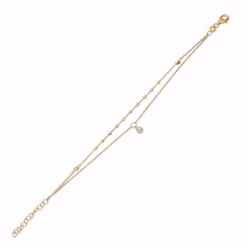 Guld & Sølv design Armband, model 81001/F