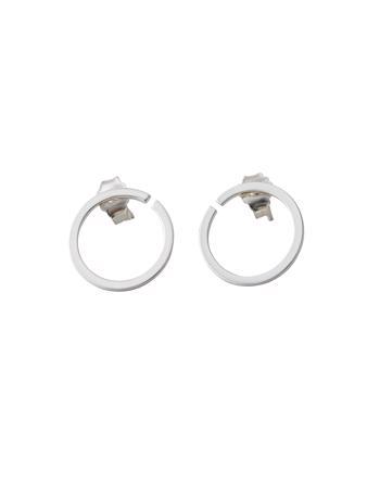 Silver Hoop earrings for pendants in 16 and 24 mm