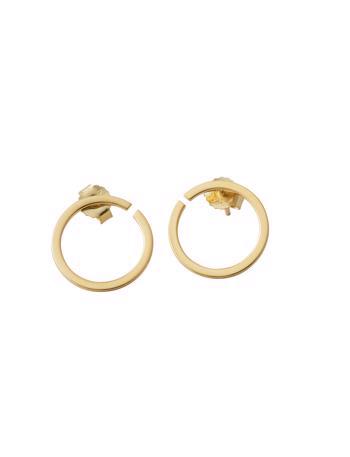 Gold plated Hoop earrings for pendant in 16 and 24 mm