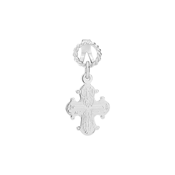 Vedhæng Dagmarkors  12x10mm sterling sølv 