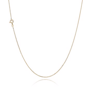 Anchor Facet 14 ct gold necklace