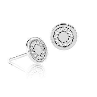 Izabel Camille Circle Line silver earrings shiny, model A1587sws