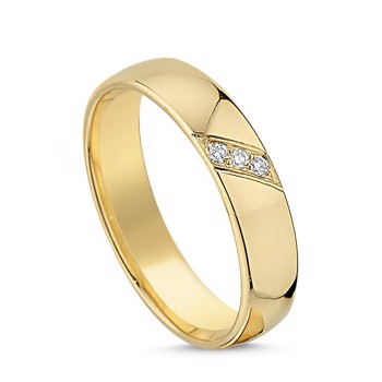 Nuran 8 carat yellow gold Ladies ring with 0.045 ct diamonds Wesselton si