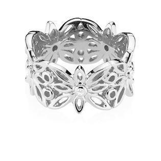 Izabel Camille Blossom silver finger ring shiny, model A4135sws