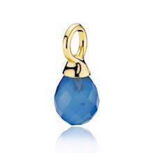 Izabel Camille Wonder Drop gold-plated silver pendant shiny, model A5224gs-darkblueCL