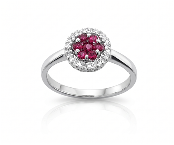 Moraglione Margherita Ringa, med 0,30 ct &  0,14 ct
