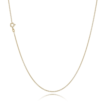 2.0 mm gold plated round anchor necklace from Lund of Copenhagen in optional length