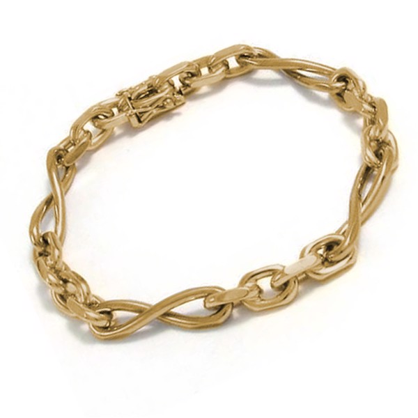 Anchor Loop 14 ct gold bracelet