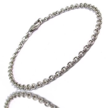 Anchor round - 14 kt White gold - bracelets, anklets & necklace