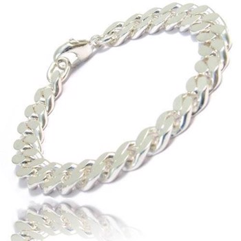 Panser Facet 925 Sterling Silver Bracelet and Necklace